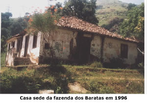 Casa sede da fazenda dos Baratas em 1996
